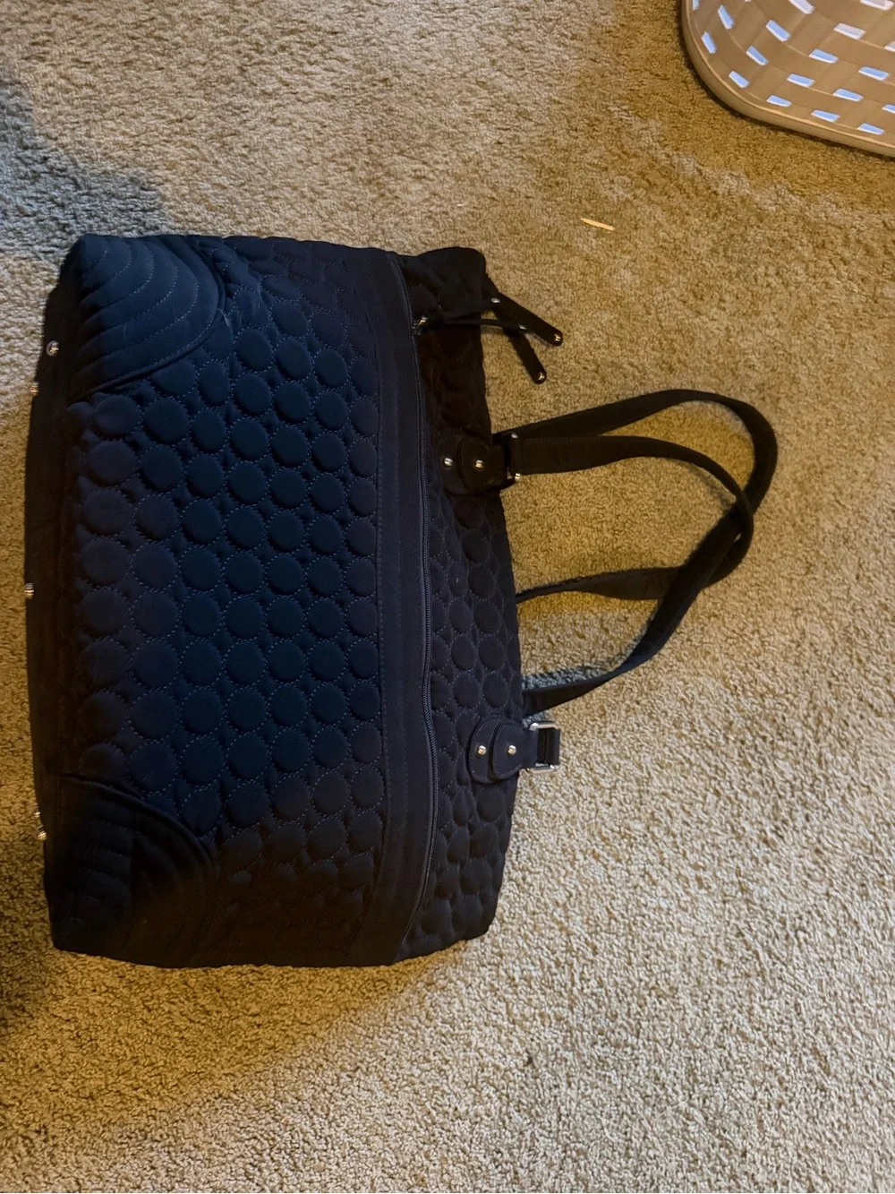 Vera Bradley Quilted Black diaper bag